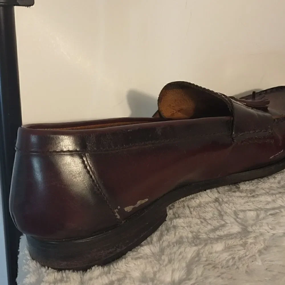 Nunn Bush Burgundy Men's Tassel Loafers